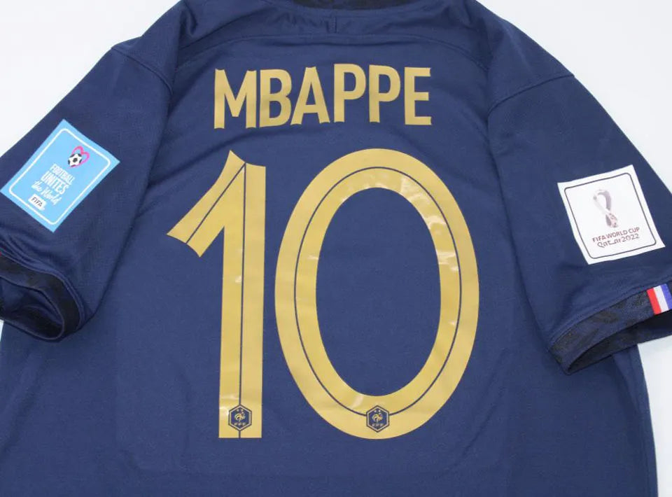 MBAPPE #10 France 1:1 Quality Home Fans Jersey 2022/23 ★★ Detail 4