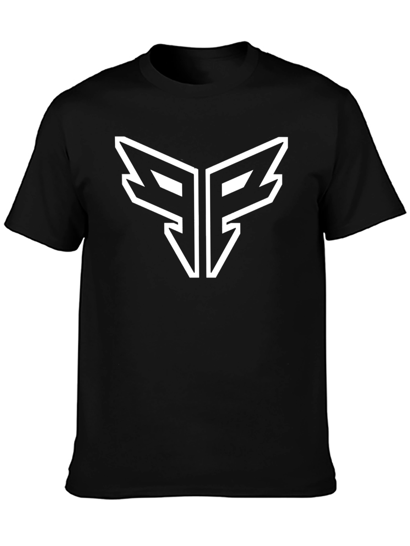 Modern Black T-Shirt with Bold Graphic Logo