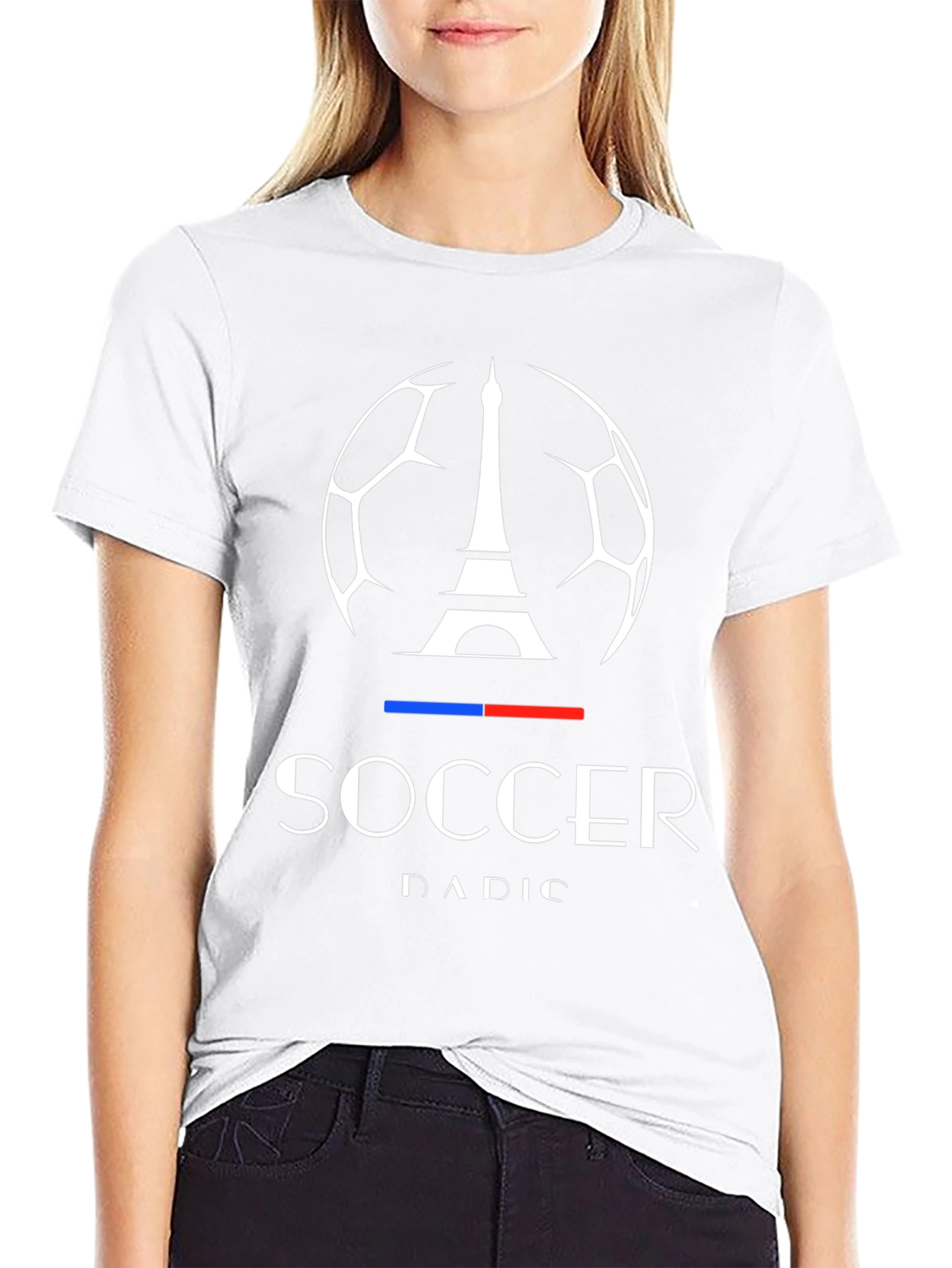 Paris Soccer T-Shirt - Mens Black Graphic Tee