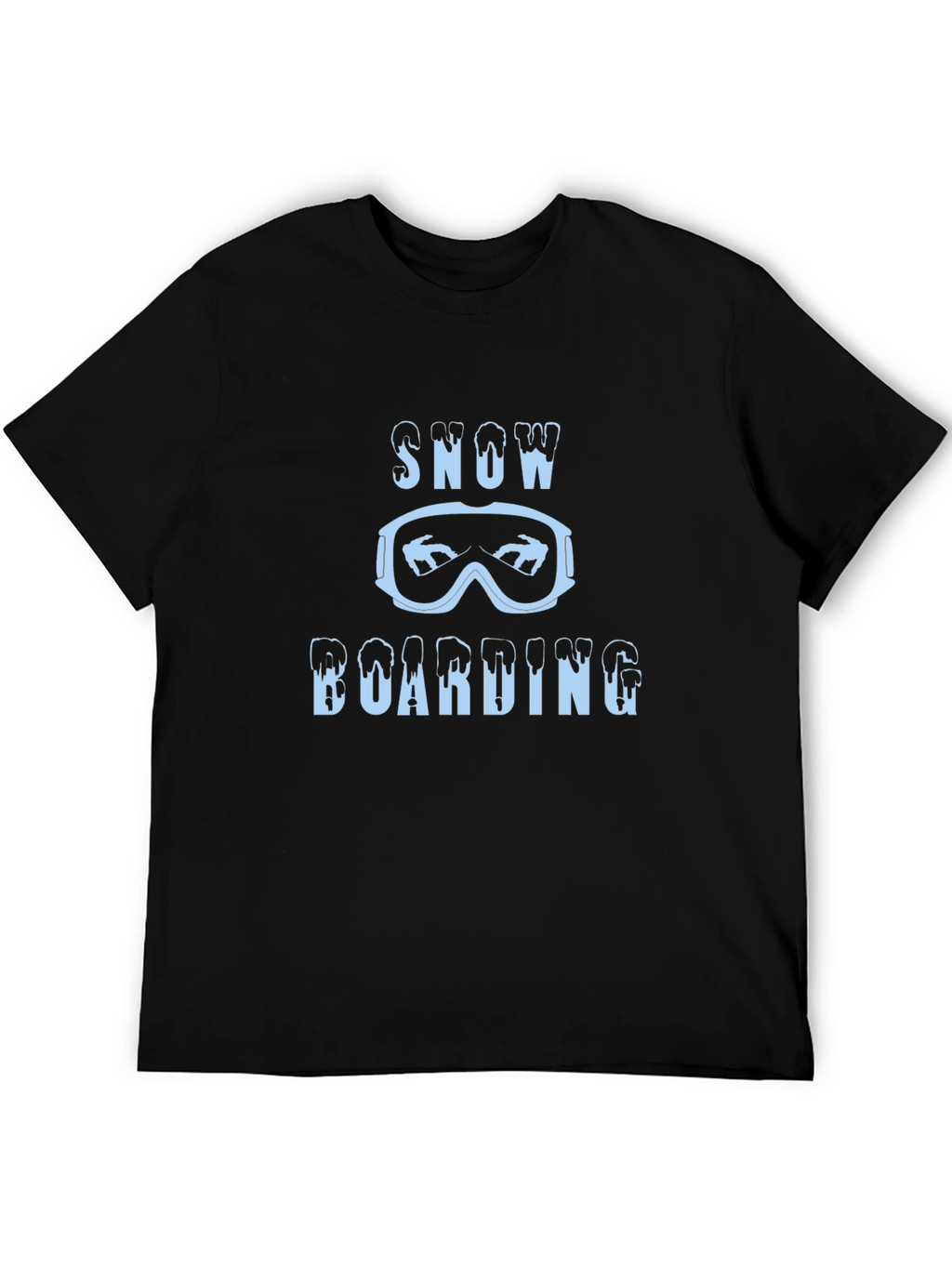 Snowboarding Graphic Tee | Mens Black T-Shirt