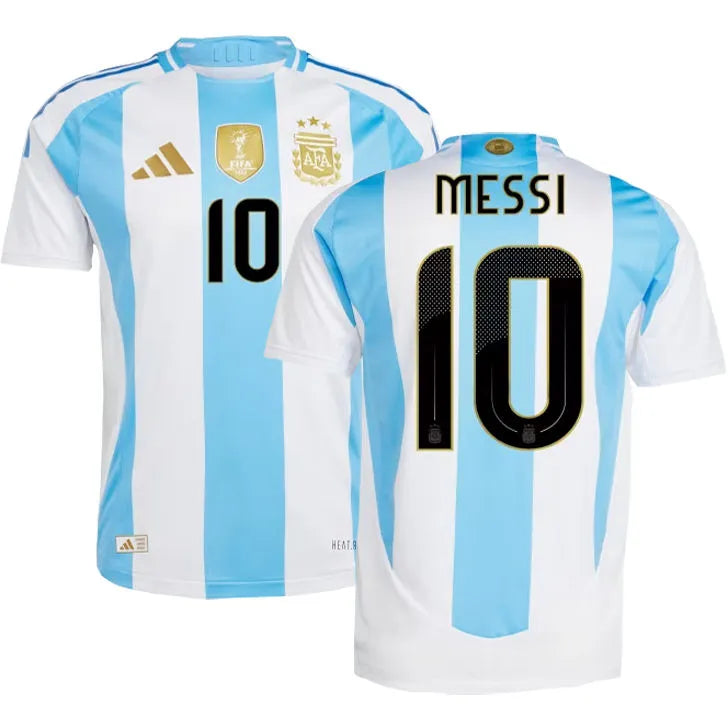 2024/25 Argentina Home Fans Long Sleeve Jersey (Have FlFA World Champion 2022 有胸前章) Detail 1