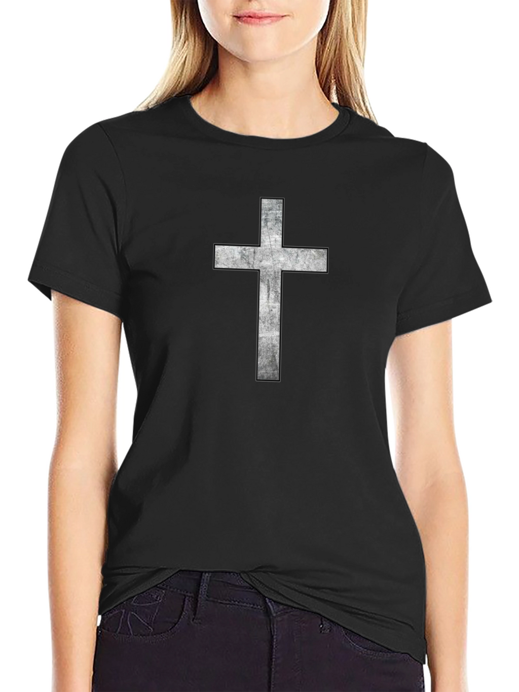 Cross Graphic Black T-Shirt