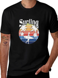 Surfing Beach Vibes T-Shirt - Retro Style