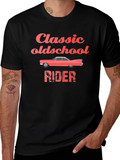 Classic Oldschool Rider Black T-Shirt