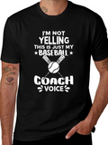 Baseball Coach T-Shirt - Im Not Yelling Tee