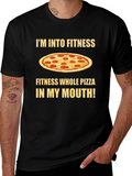 Fitness Whole Pizza T-Shirt - Foodie Apparel
