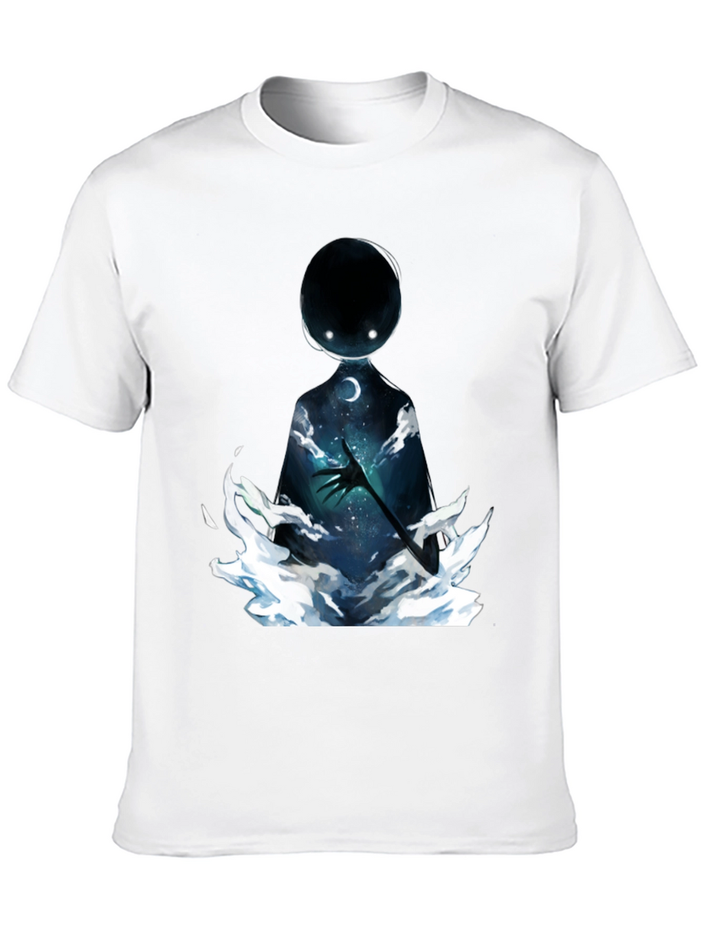 Unique Graphic Print Black T-Shirt