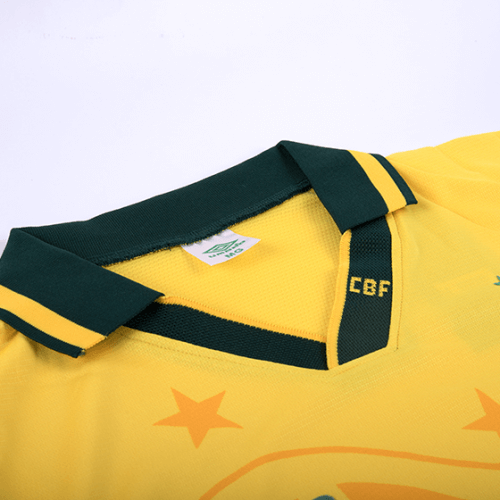 BEBETO #7 Retro Brazil Home Jersey World Cup 1994 Image 5