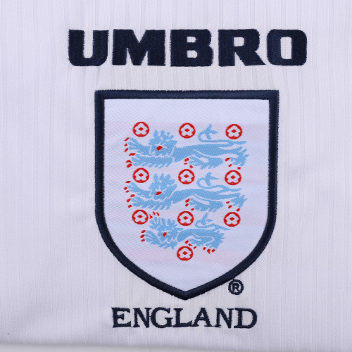 Beckham #7 Retro England Home Jersey World Cup 1998 Image 5