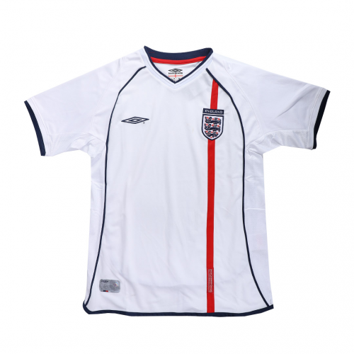 SCHOLES #8 Retro England Home Jersey World Cup 2002 Image 3