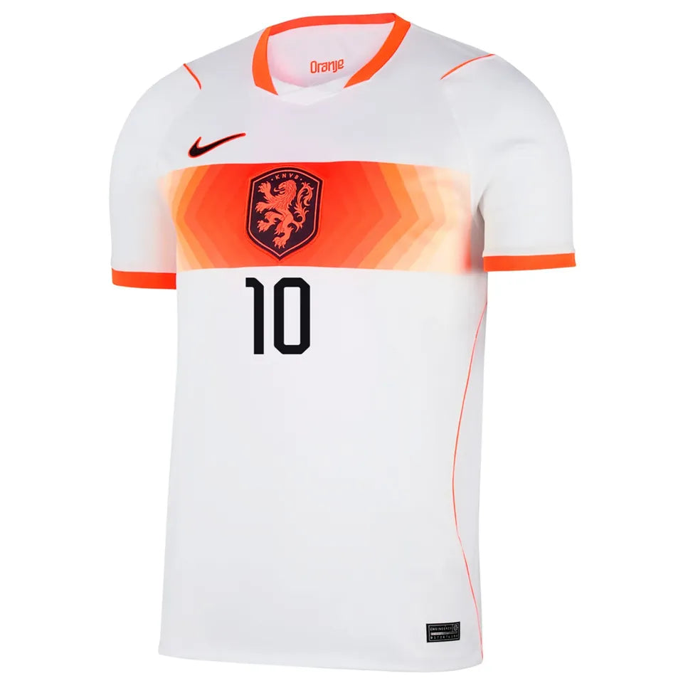 2026/27 NL Away White Fans Soccer Jersey (Have Right Patch 有右臂章 黑底白字） Detail 2