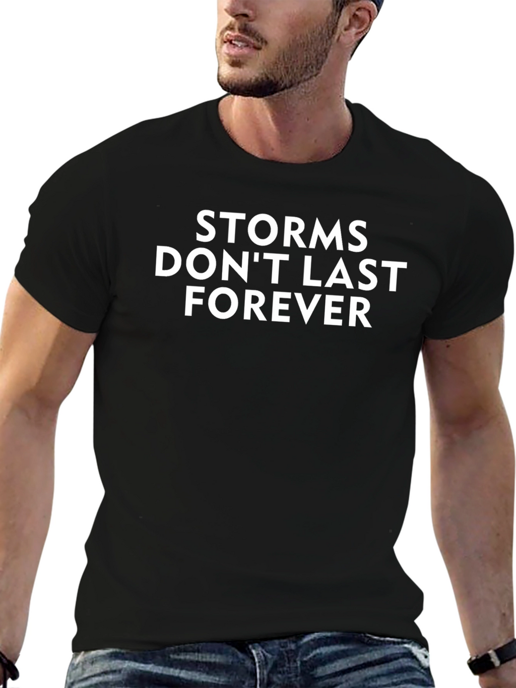 Storms Dont Last Forever T-Shirt - Black