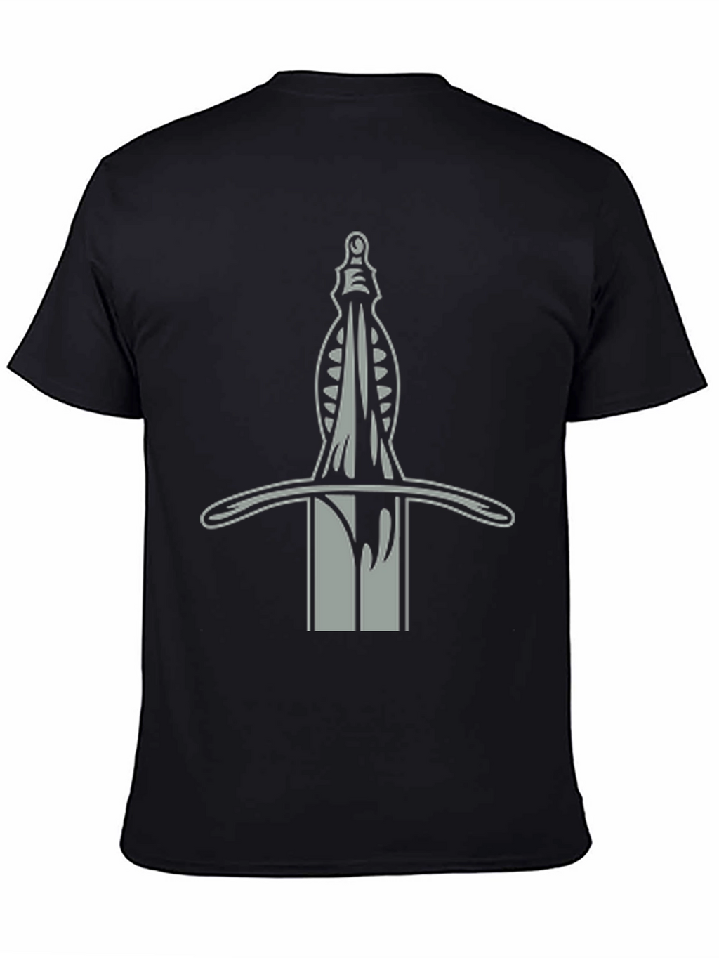 Sword Graphic Tee - Medieval Inspired Black T-Shirt