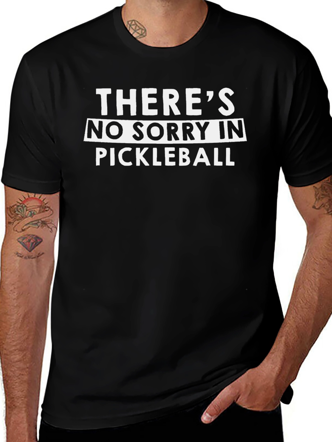 Funny Pickleball T-Shirt - No Sorry Design