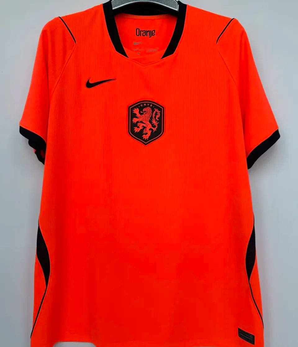 2026/27 NL Home 1:1 Quality Orange Fans Soccer Jersey Detail 1
