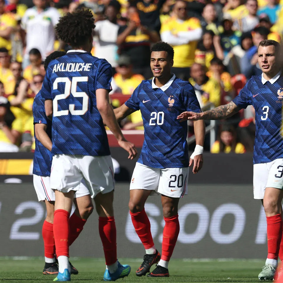 2026/27 France 1:1 Quality Home Blue Fans Soccer Jersey (Have Right Patch 有右臂章 白底金字） Detail 2