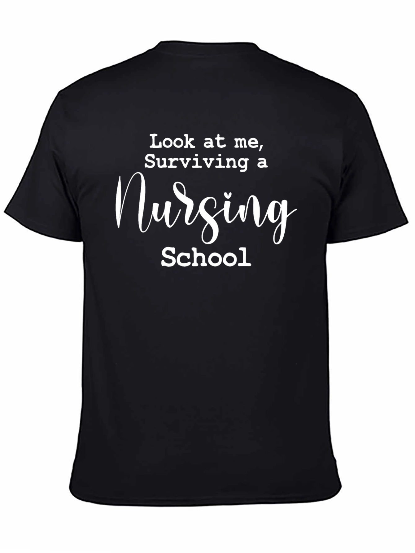 Nursing School Survivor Black T-Shirt