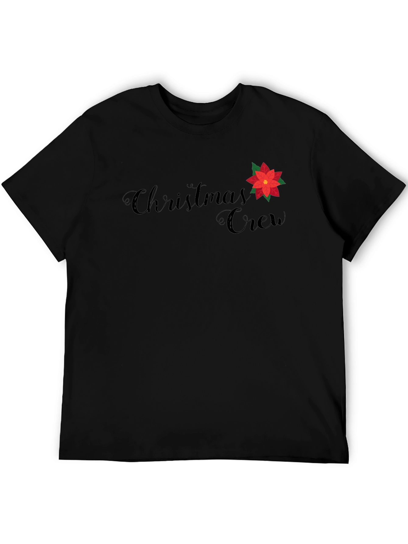 Christmas Crew Graphic Tee - Holiday Festive Shirt