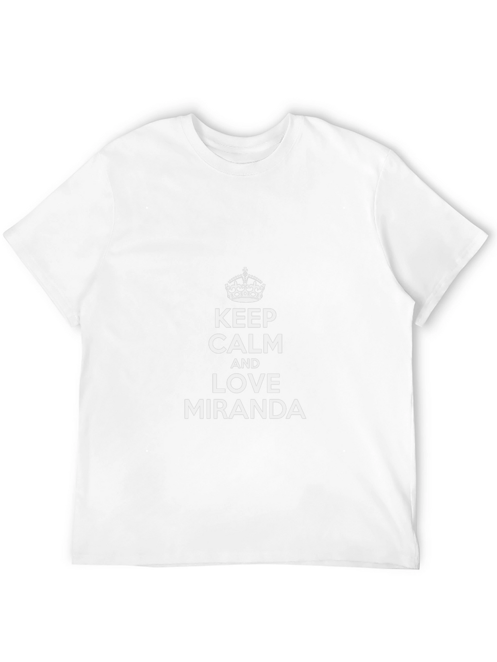 Keep Calm & Love Miranda - Black Tee