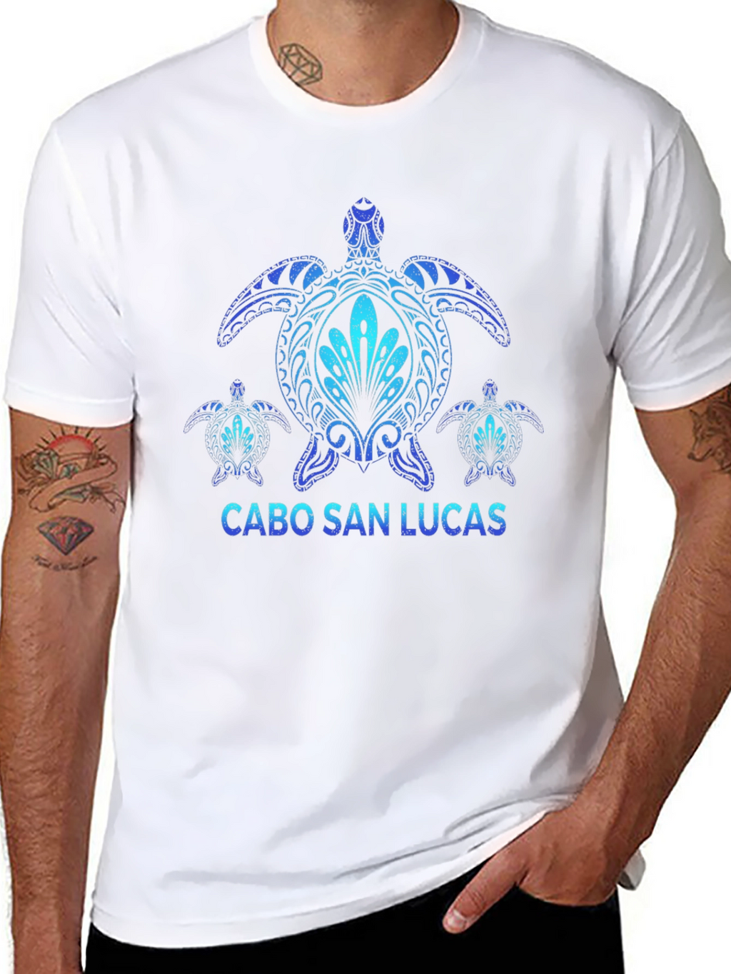 Cabo San Lucas Turtle Graphic T-Shirt