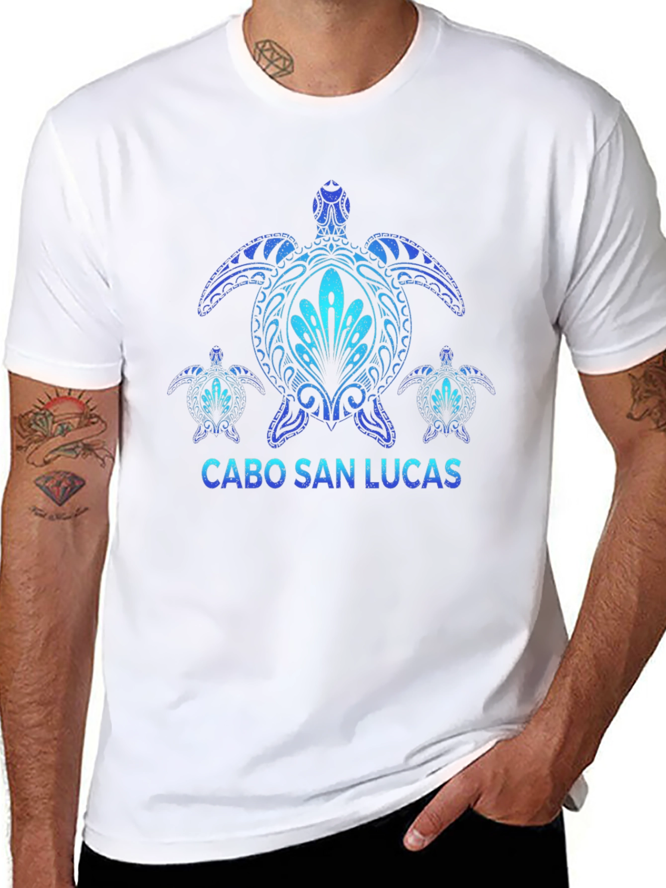 Cabo San Lucas Turtle Graphic T-Shirt