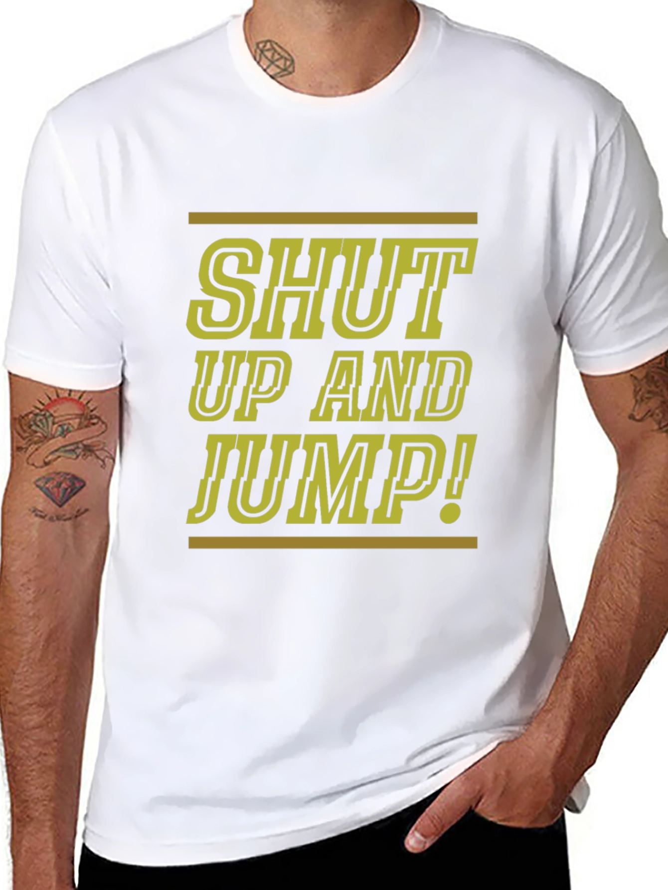 Shut Up And Jump! Graphic Tee - Cool & Comfy
