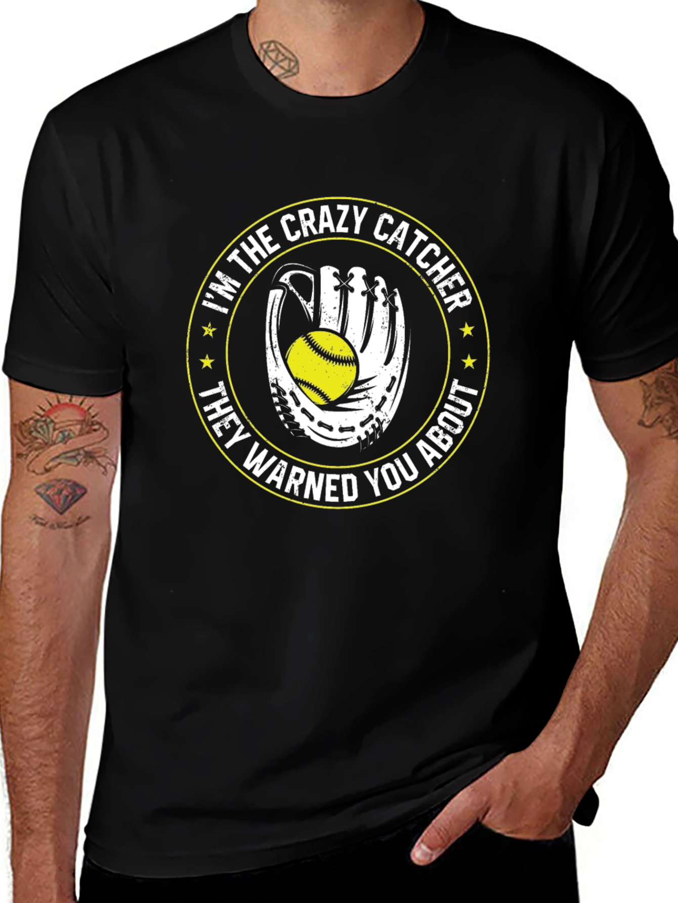 Crazy Catcher T-Shirt - Softball Gift