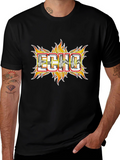 Echo Flame Graphic Tee - Mens Black T-Shirt