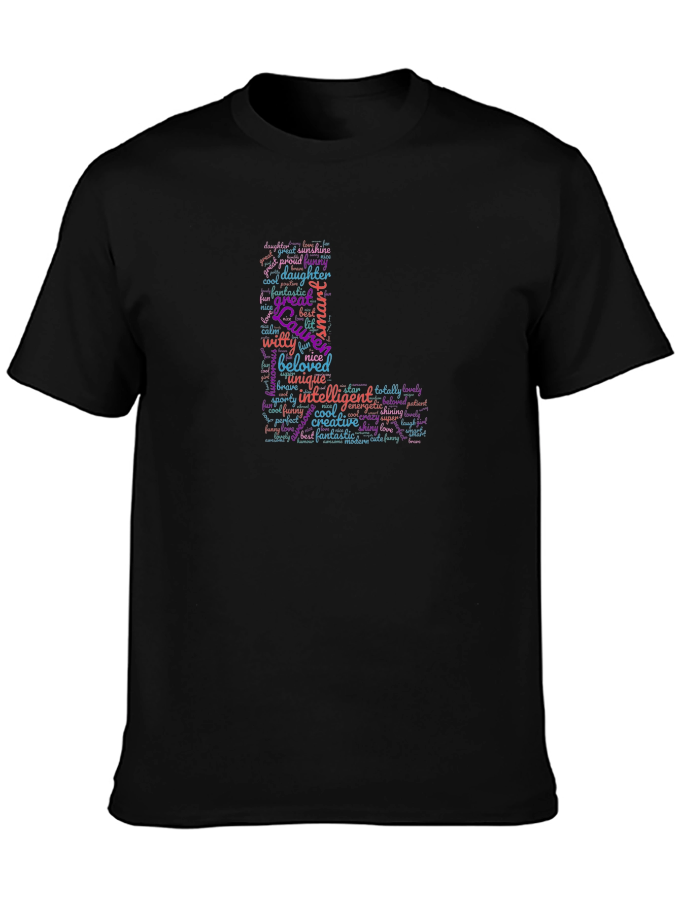 Lauren Word Art Personalized T-Shirt