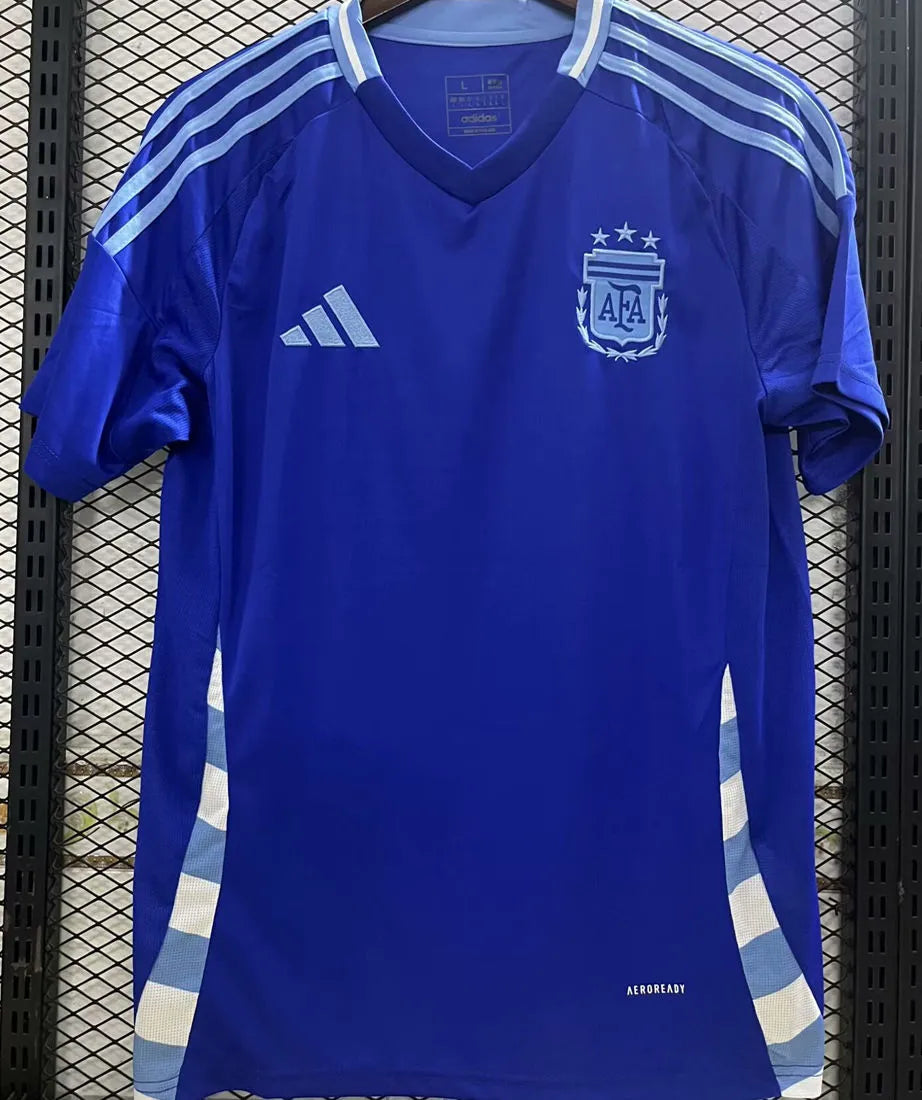 CAMPEONES DEL MUNDO 3 Stars Argentina Away Blue Fans Jersey 2024/25 ★★ Back