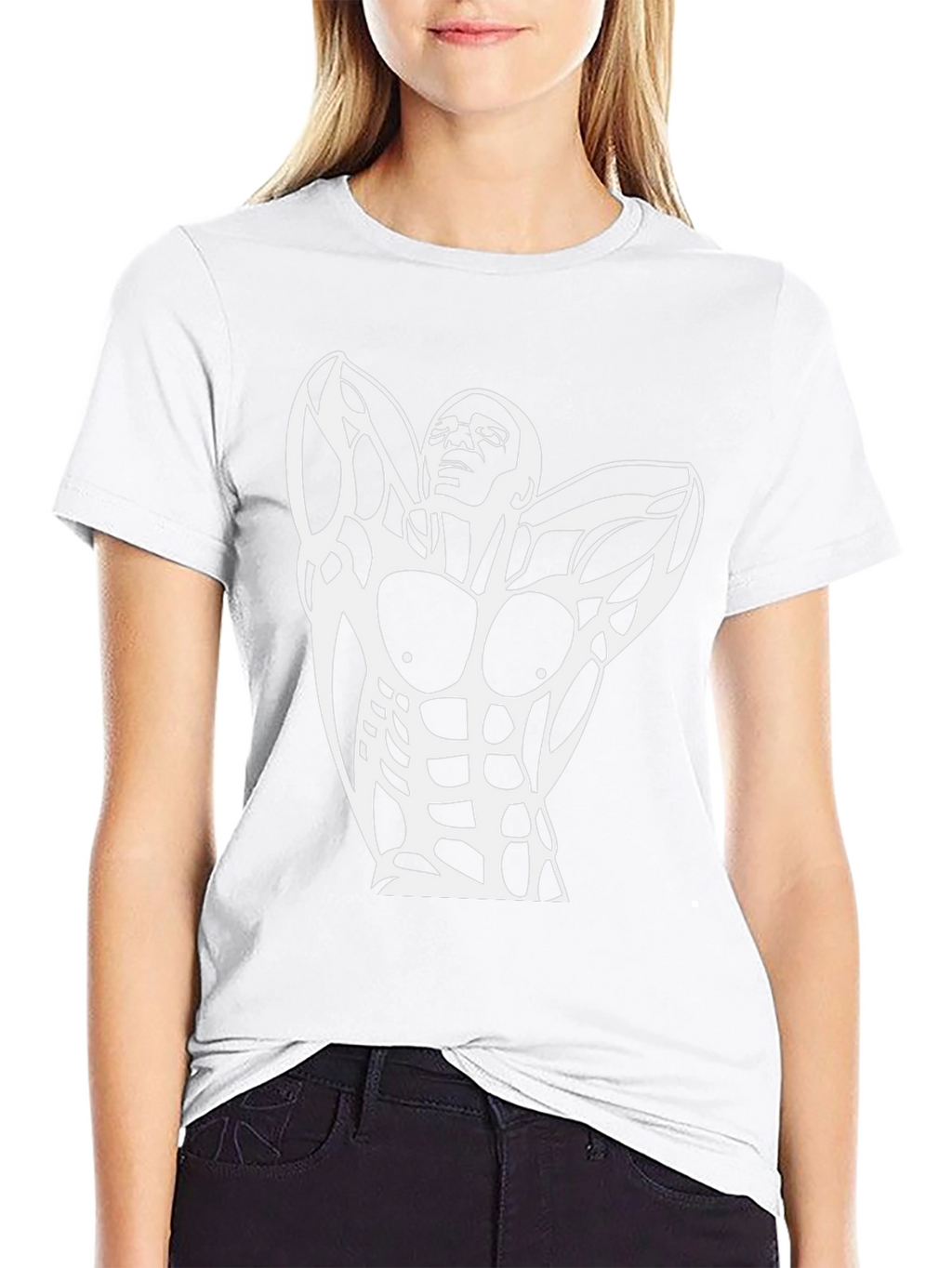 Muscled Physique Graphic Tee - Black