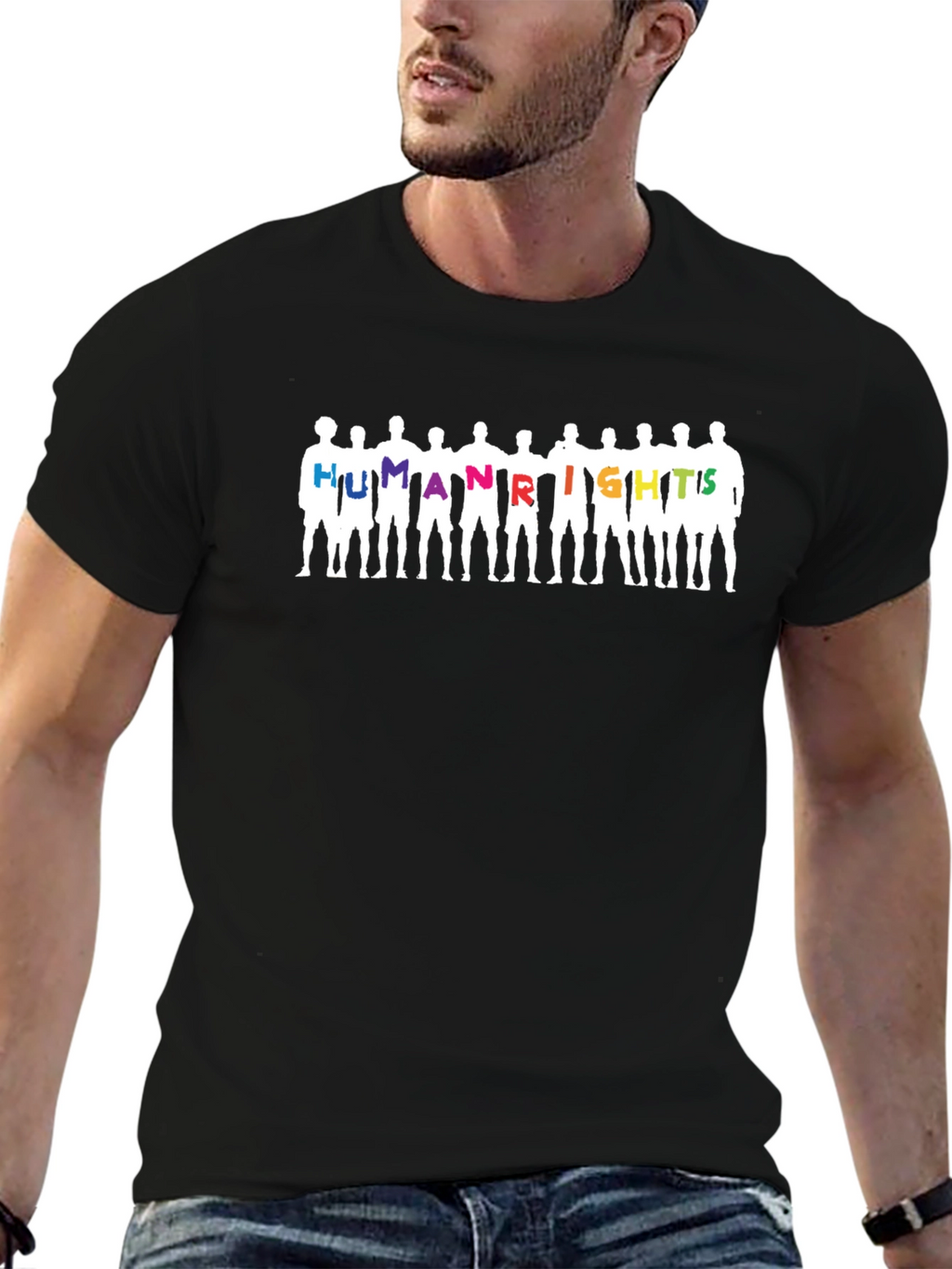 Human Rights Graphic Tee - Black