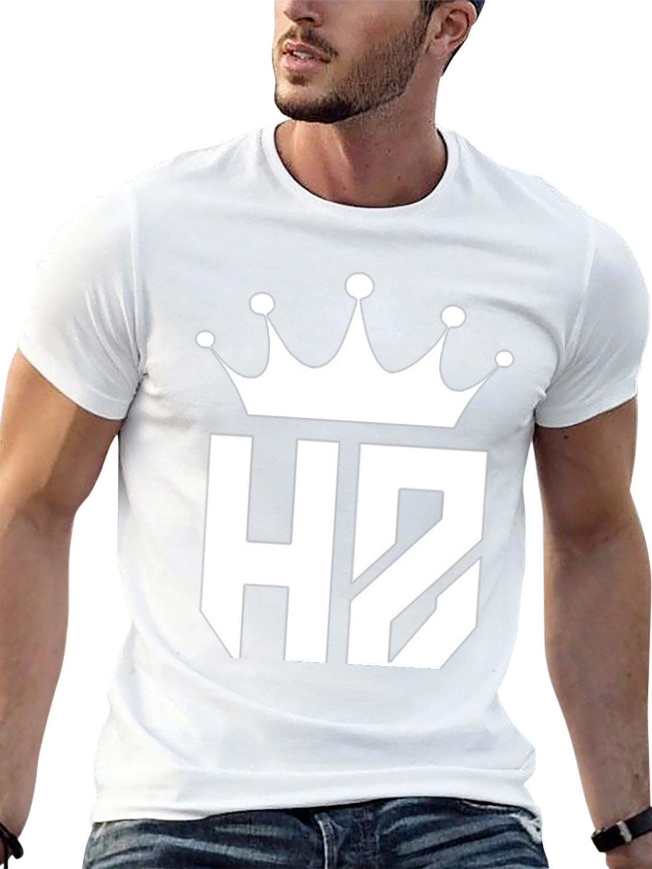 King HZ Black Graphic Tee - Modern Casual Style
