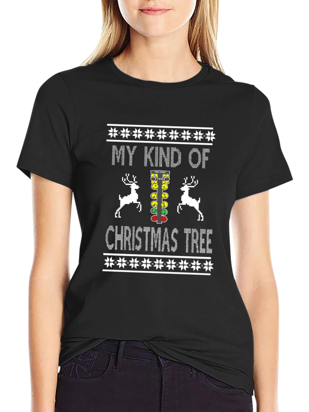 My Kind of Christmas Tree Drag Racing Graphic Tee