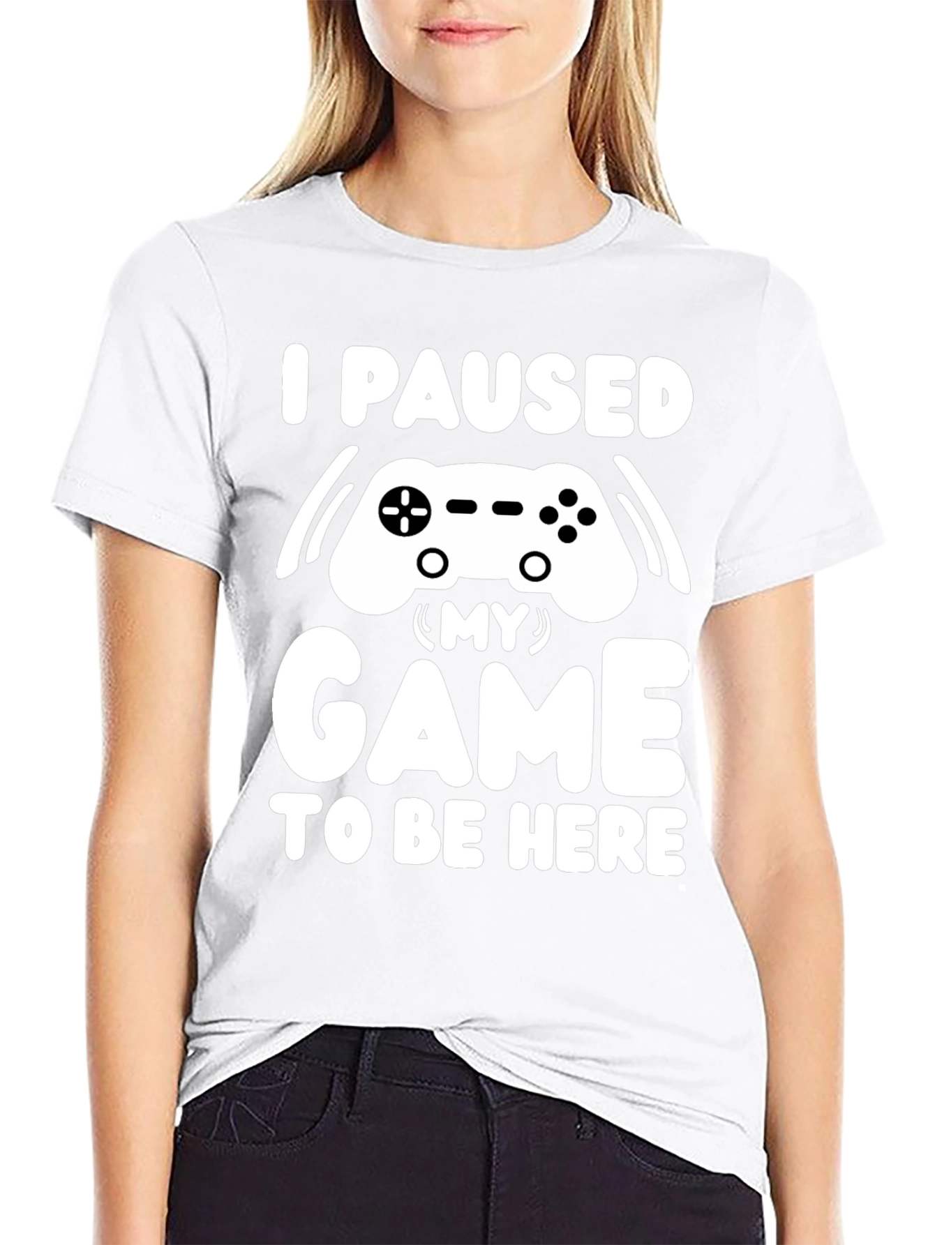 I Paused My Game T-Shirt Gamer Tee