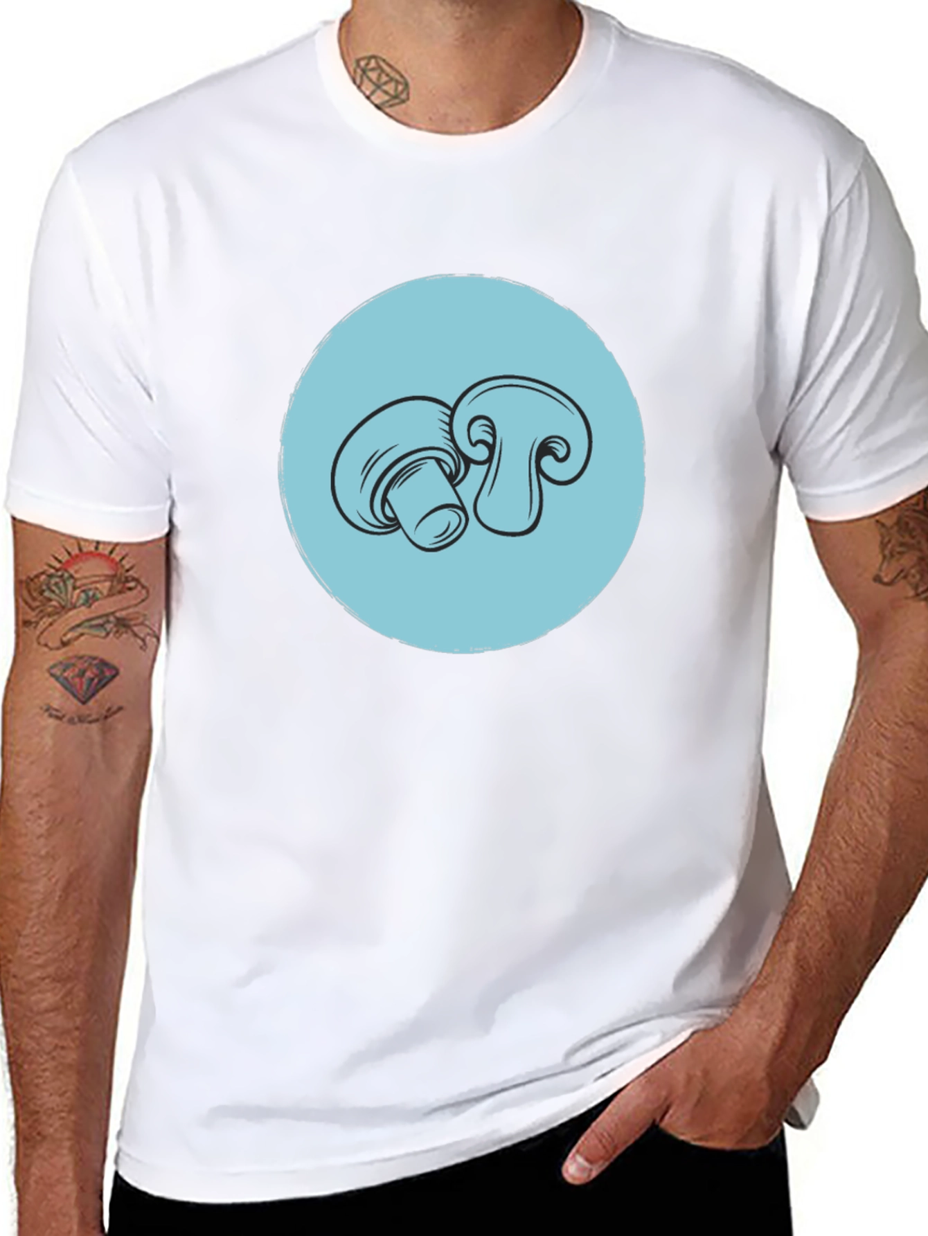 Mushroom Graphic Tee - Stylish Unisex T-Shirt