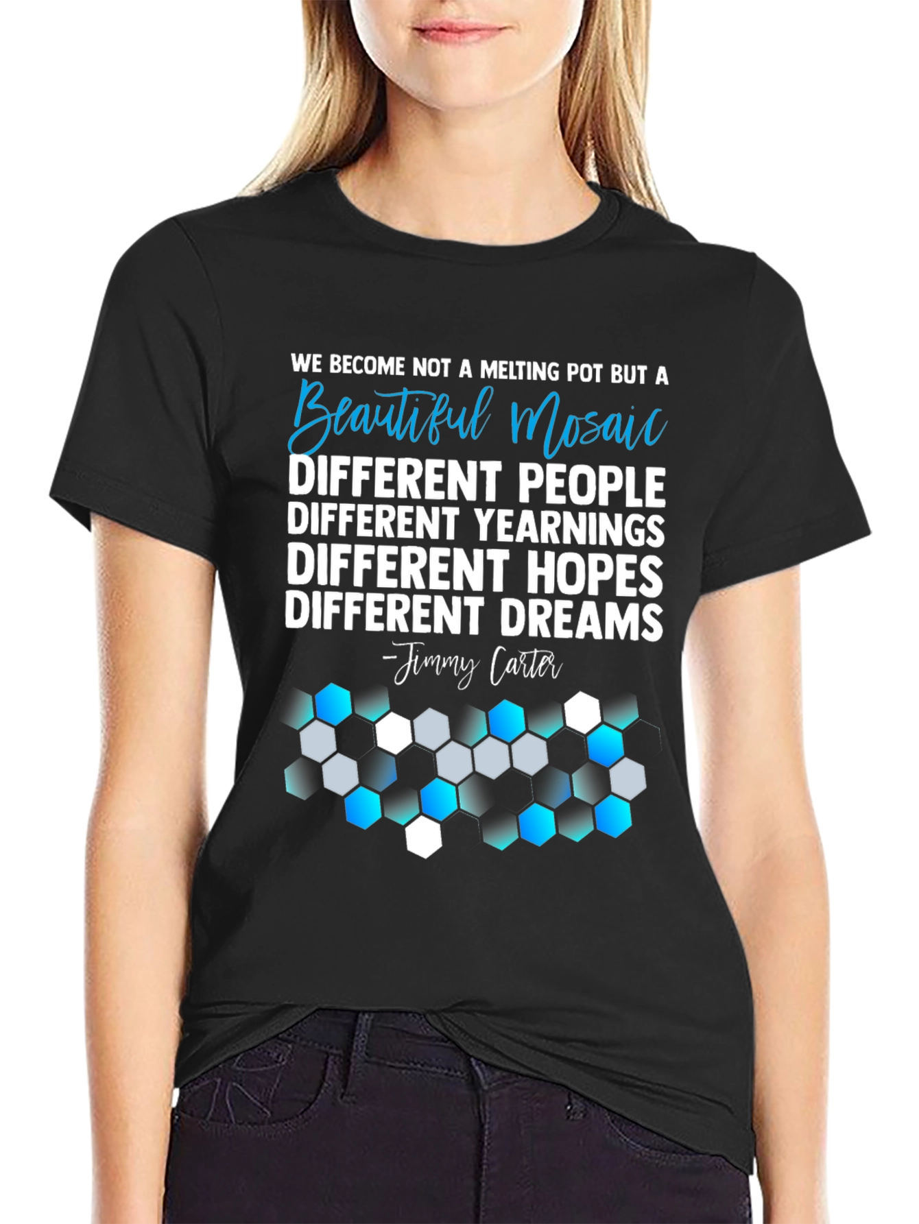 Beautiful Mosaic Graphic T-Shirt - Unity Design