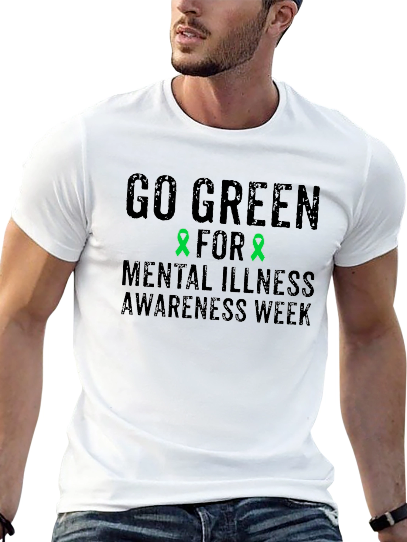 Go Green Mental Illness Awareness Week T-Shirt