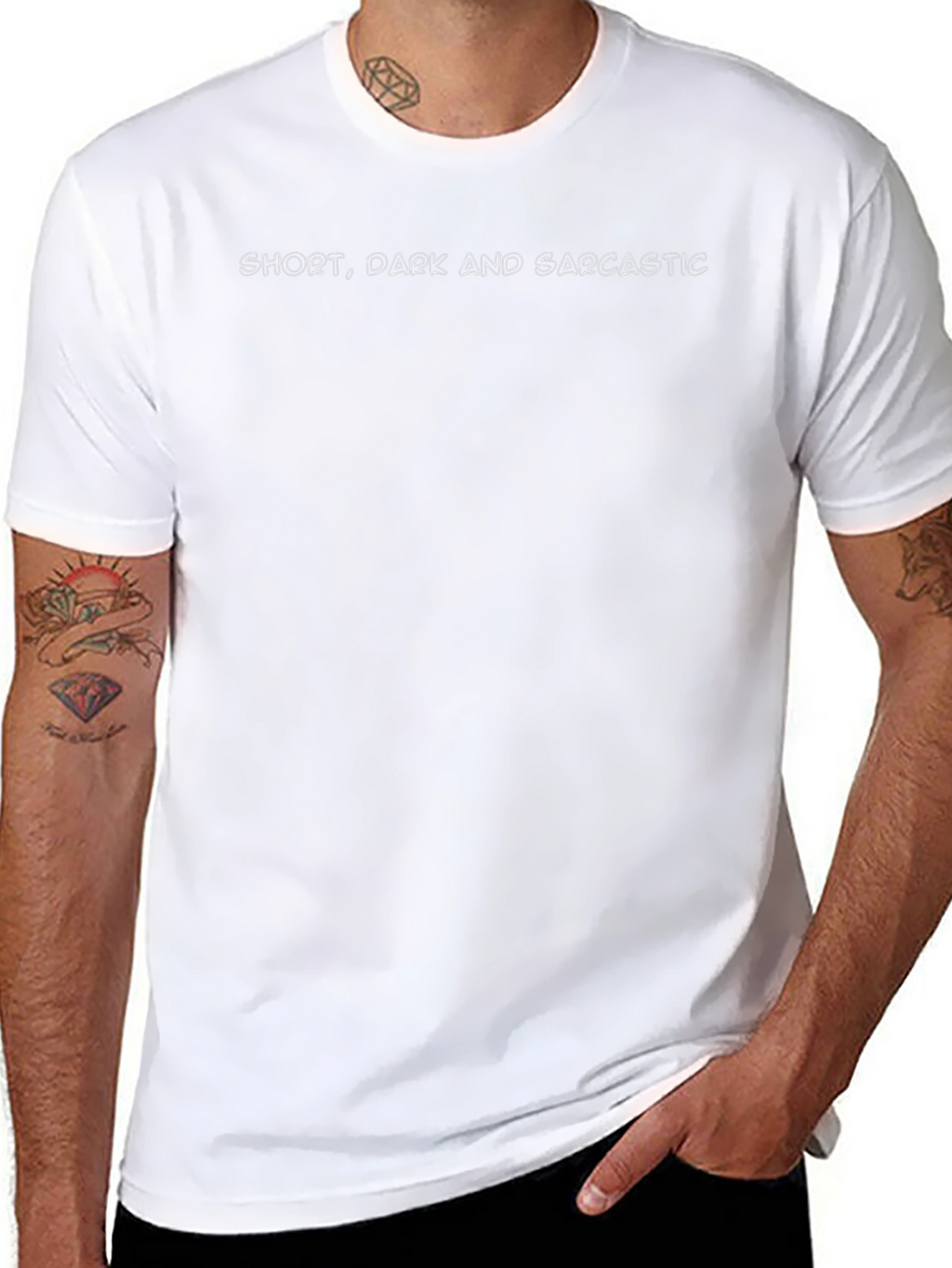 Short Dark and Sarcastic Black T-Shirt