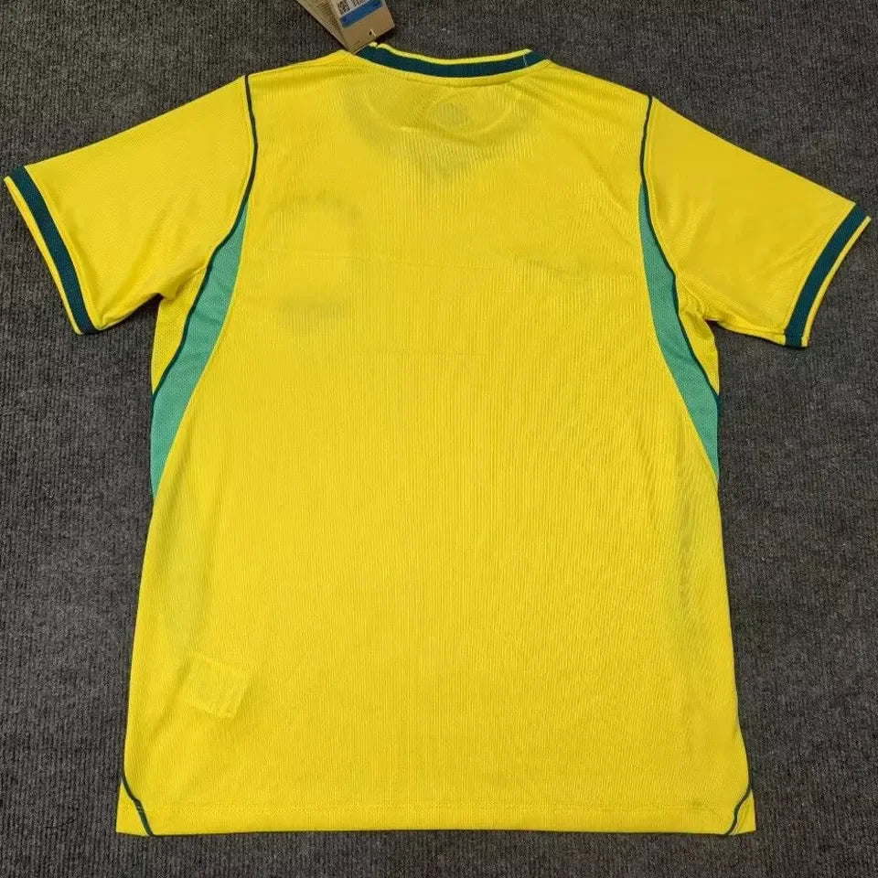 2026/27 Brazil 1:1 Quality Home Yellow Fans Soccer Jersey Detail 4