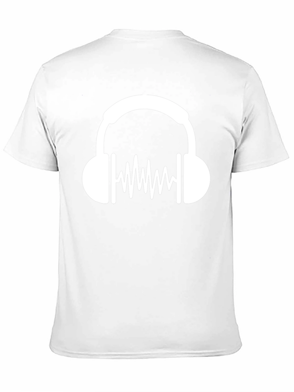 Cool Headphone Graphic Black T-Shirt