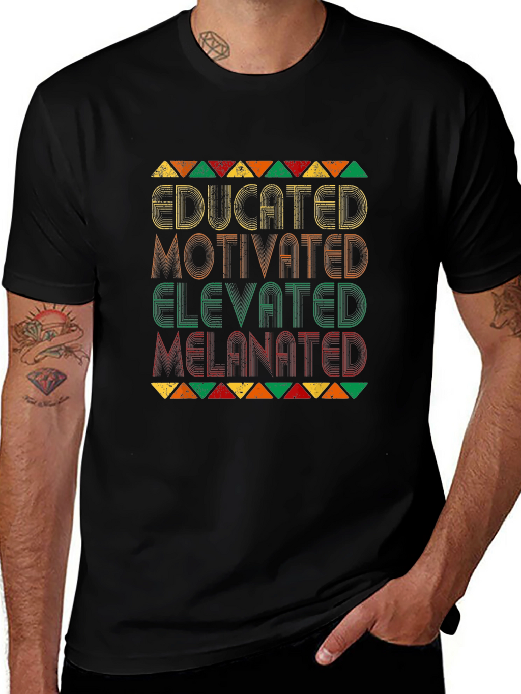 Educated Melanin T-Shirt - Afro Pride