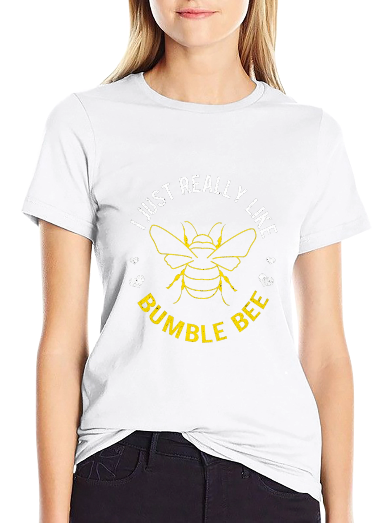 I Just Really Like Bumble Bees T-Shirt - Black
