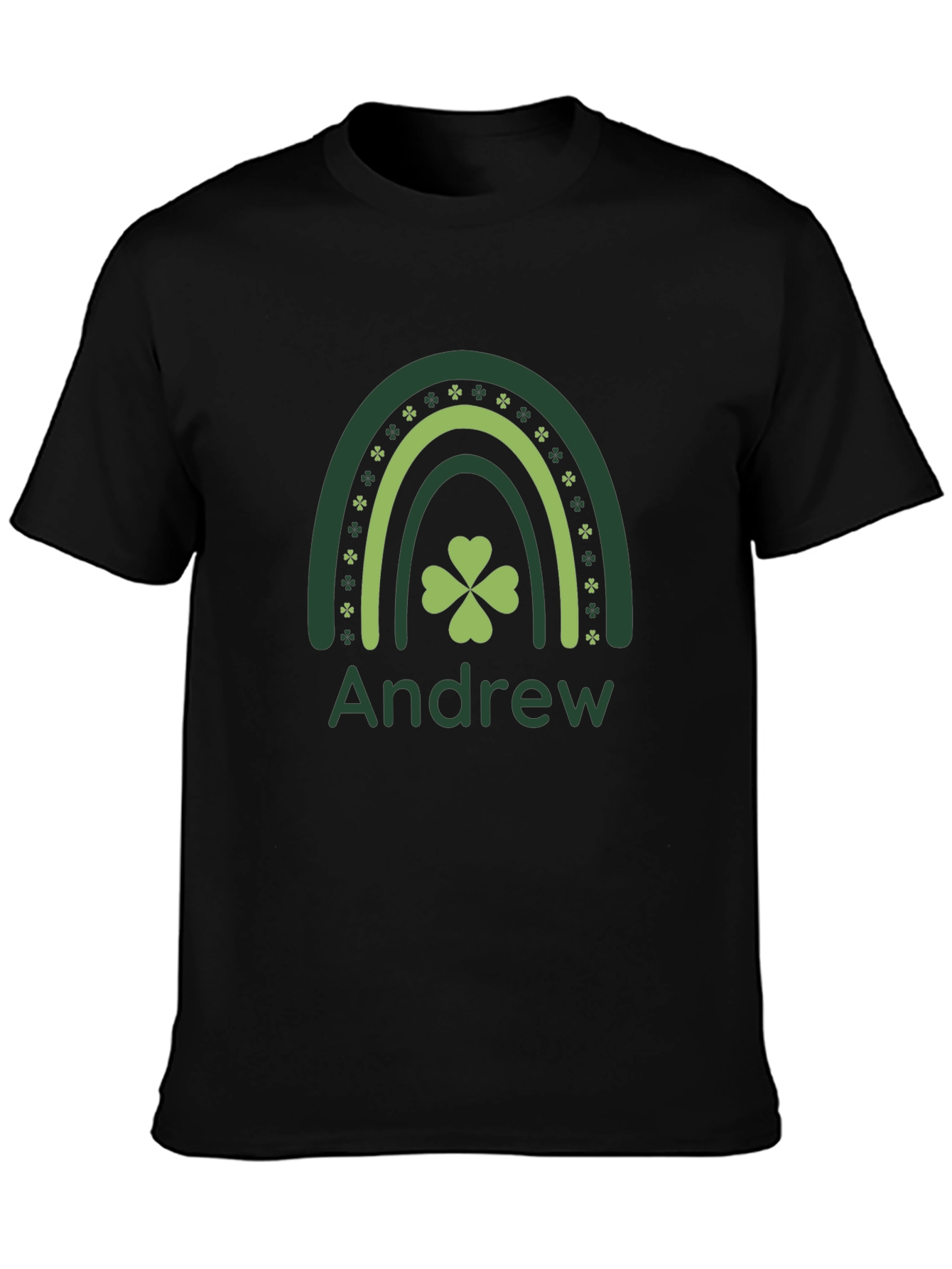 St. Patricks Day Andrew Rainbow Shamrock T-Shirt