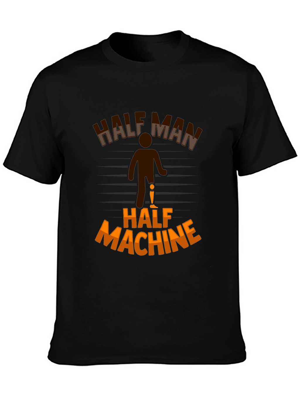 Half Man Half Machine Graphic T-Shirt