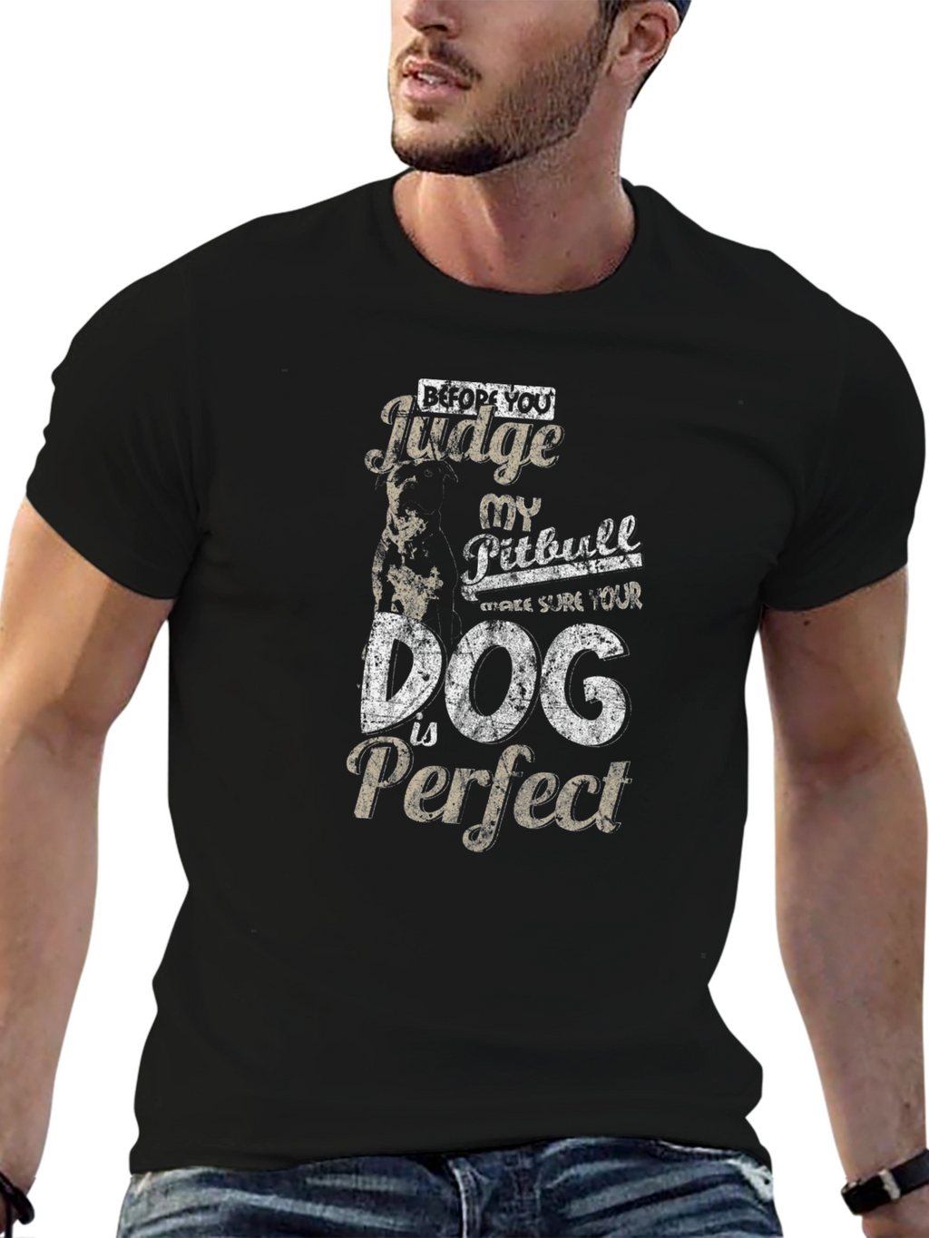 Pitbull Dog T-Shirt - Before You Judge