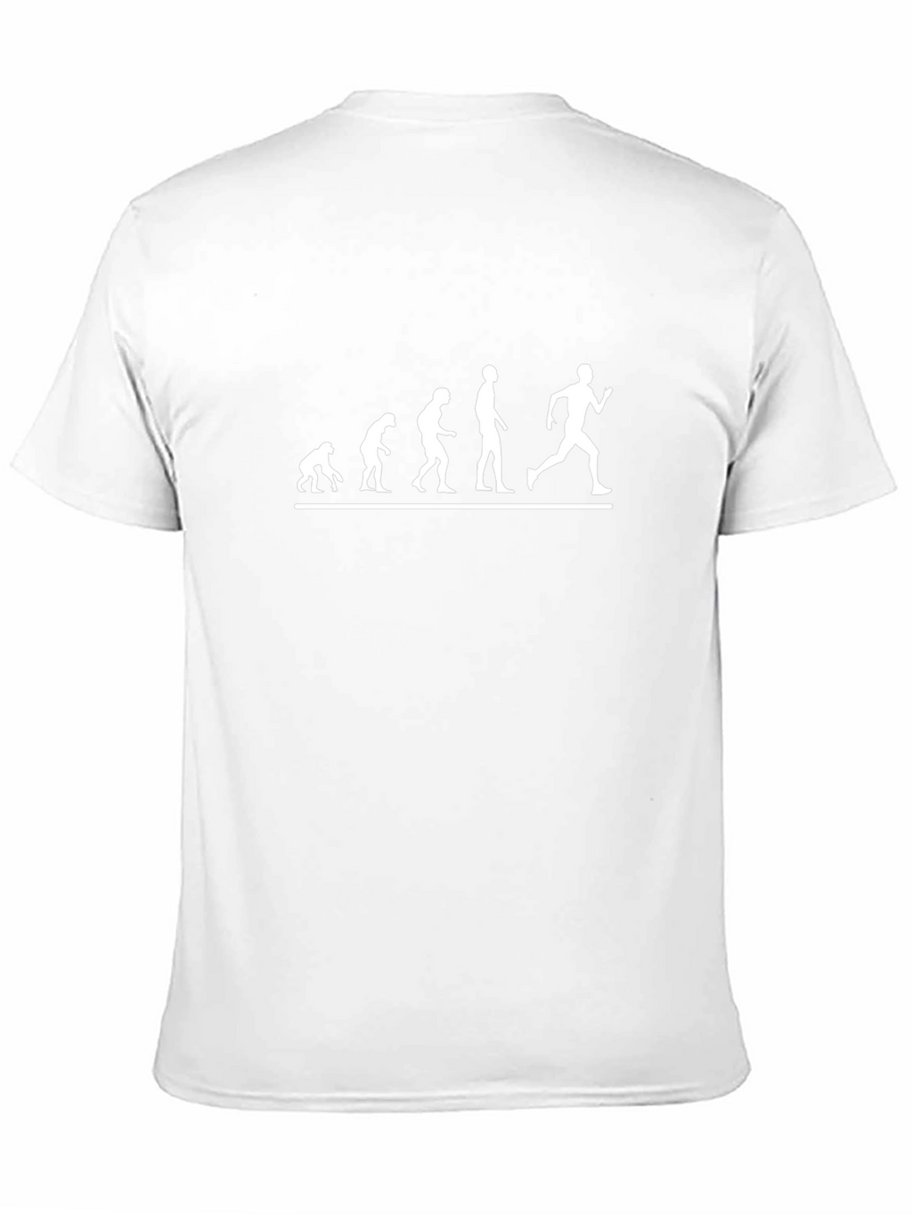 Evolution of Man Running Black T-Shirt