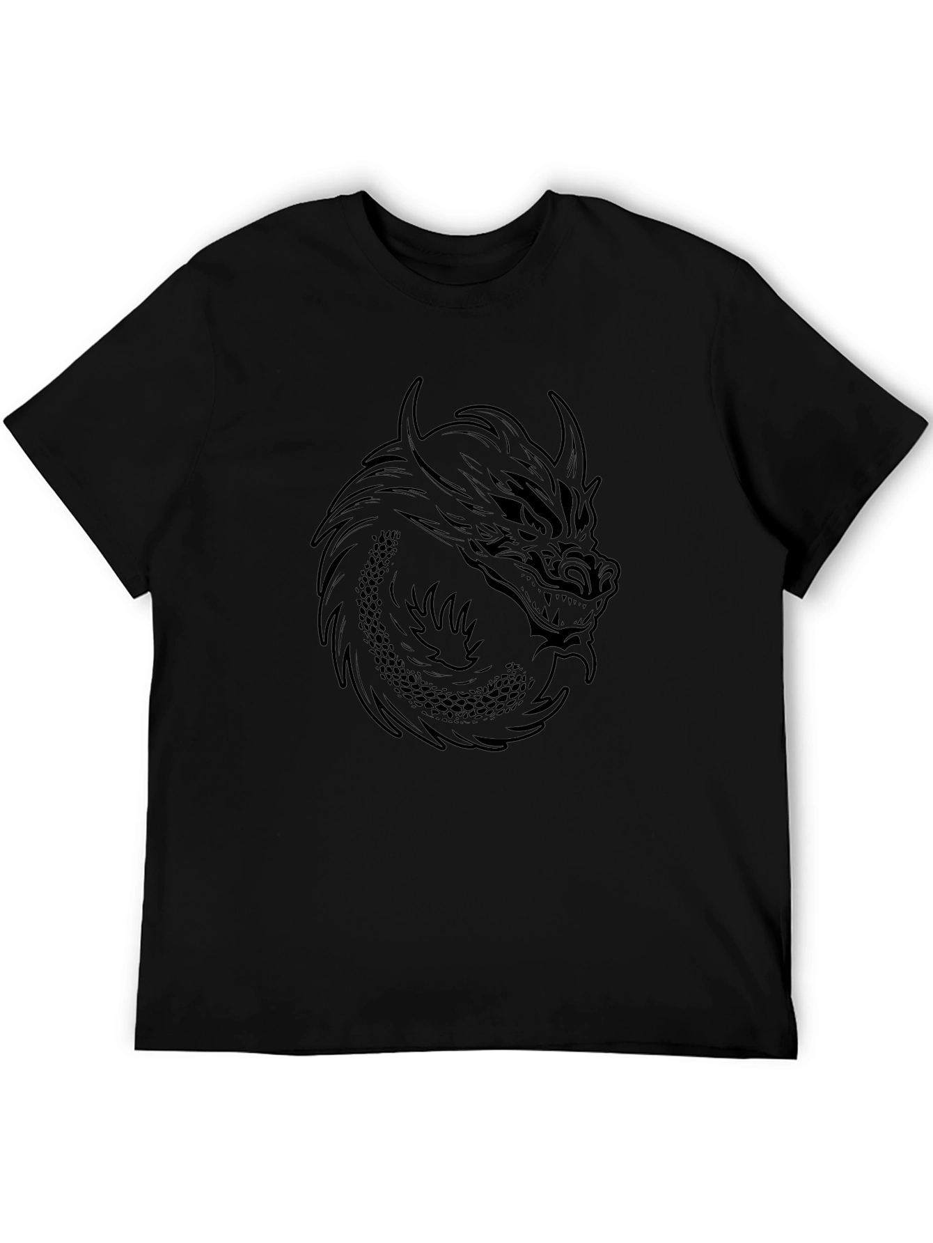 Black Dragon Graphic T-Shirt - Mens Fashion Tee