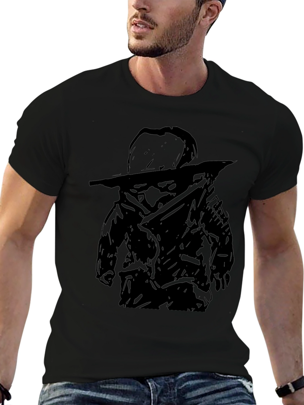 Dark Samurai Graphic Tee - Mens Black T-Shirt