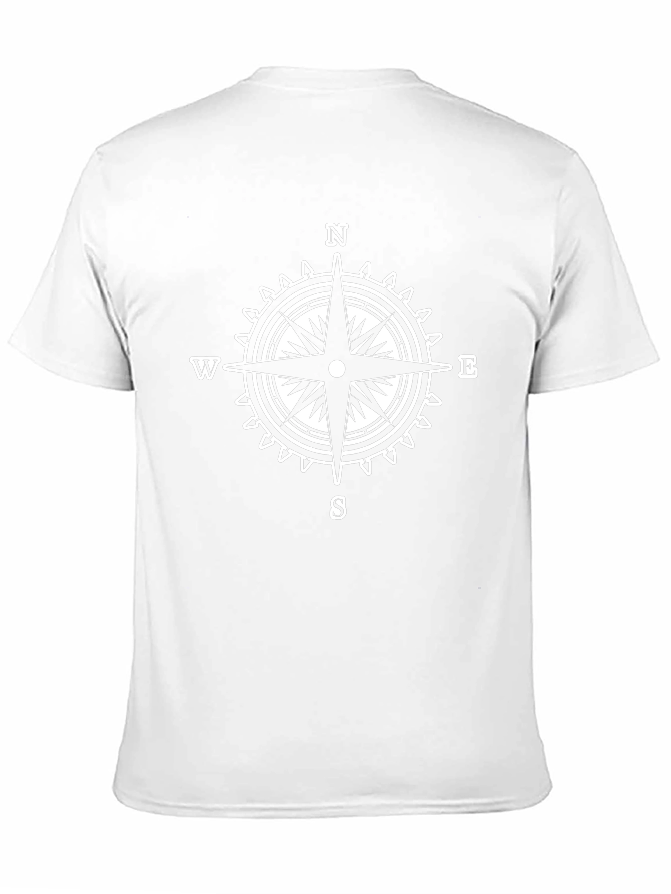 Compass Rose Graphic T-Shirt - Stylish Nautical Tee